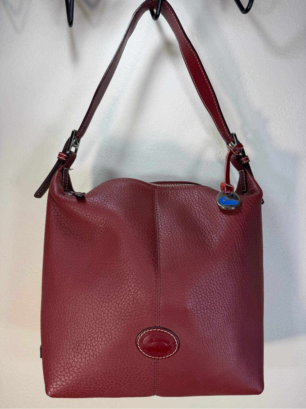 Dooney & Bourke Burgundy Leather Shoulder Bag